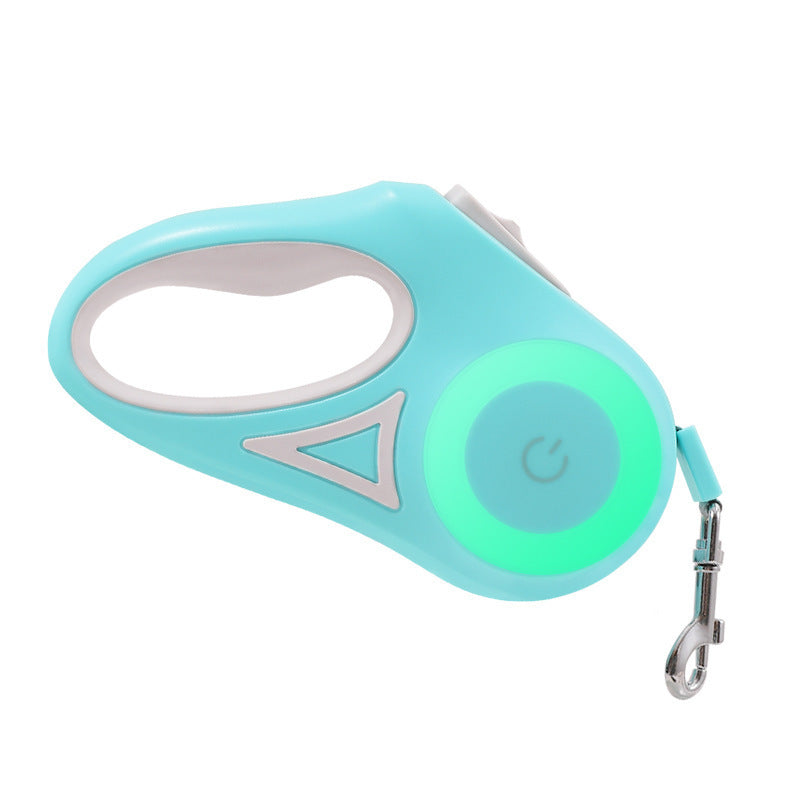 Retractable Dog Leash with Collar & LED Spotlight – Automatic Pet Leash for Small and Medium Dogs