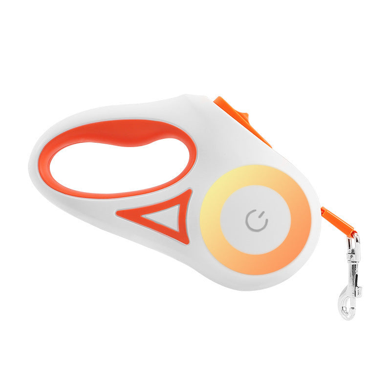 Retractable Dog Leash with Collar & LED Spotlight – Automatic Pet Leash for Small and Medium Dogs